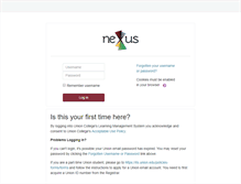 Tablet Screenshot of nexus.union.edu