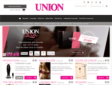 Tablet Screenshot of boutique.union.fr