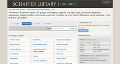 Desktop Screenshot of libguides.union.edu