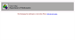 Desktop Screenshot of math.union.edu