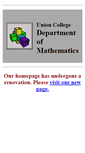 Mobile Screenshot of math.union.edu